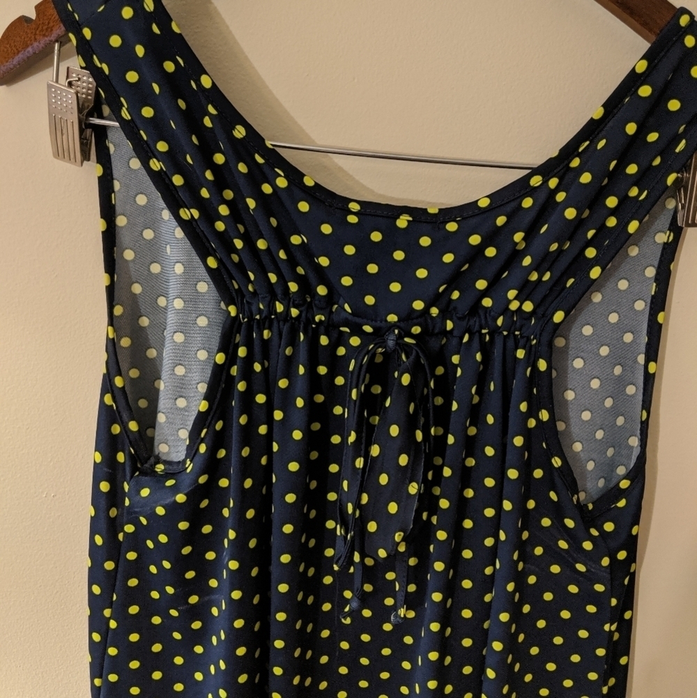 Polka Dot Sleeveless Top - Picture 2 of 2